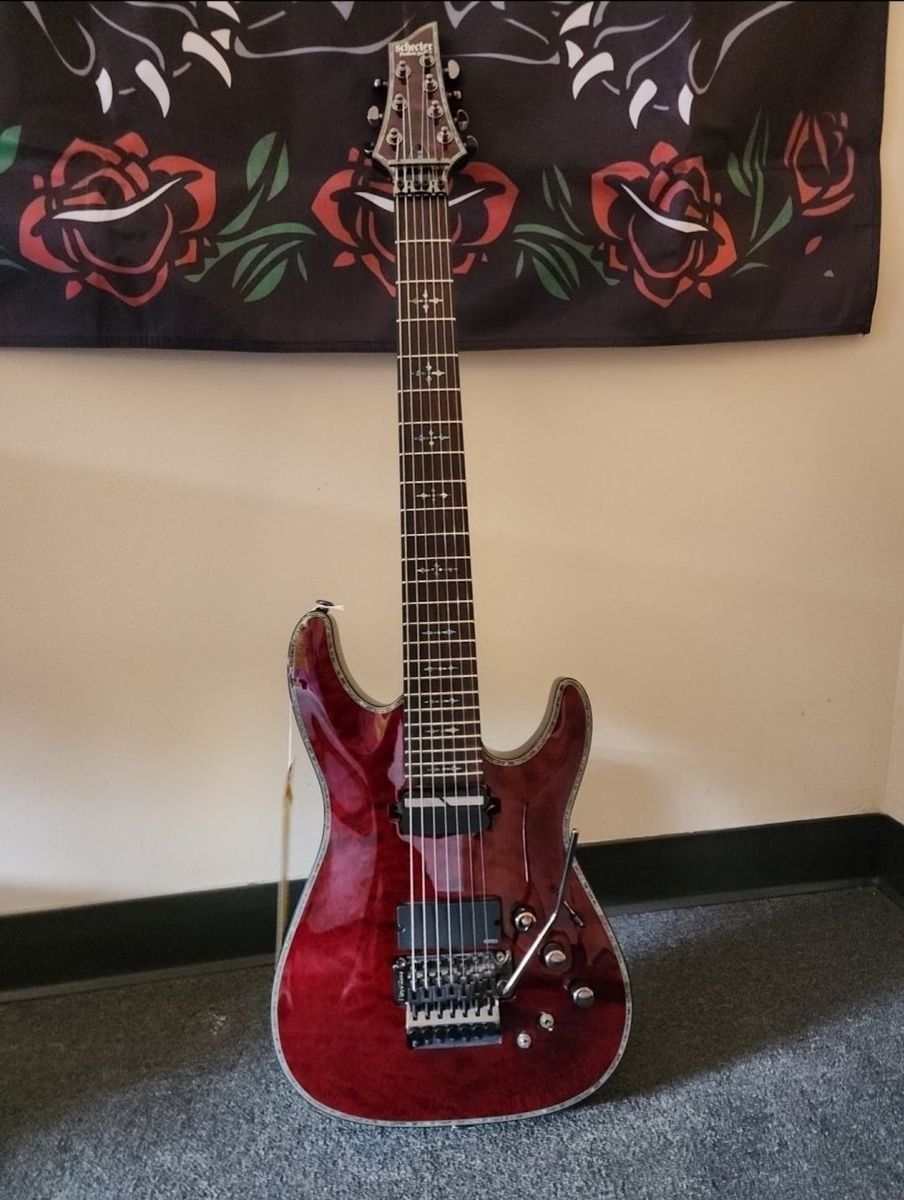 Schecter Hellraiser C-7 FR S Sustainiac Black Cherry BCH Electric Guitar