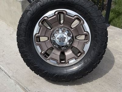 Ford F350 King Ranch Rims and Tires 35/12.50R20 Toyo AT3 Load E Like New