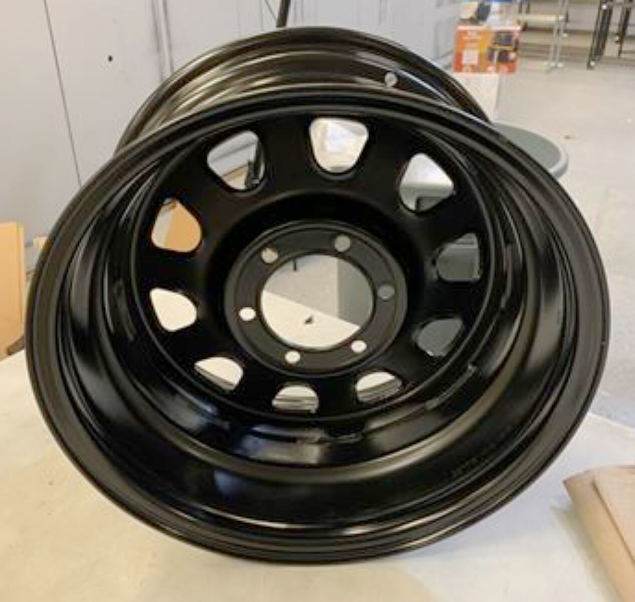 Rough Country Black Steel Wheel | 17x9 | 6x5.5 | 4.25 Bore | -12 - RC51-7655 (1 Wheel Rim)