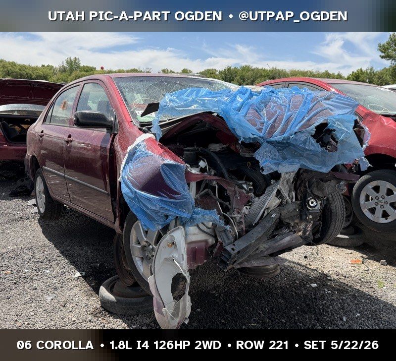 2006 Toyota Corolla Parts - UTPAP Ogden