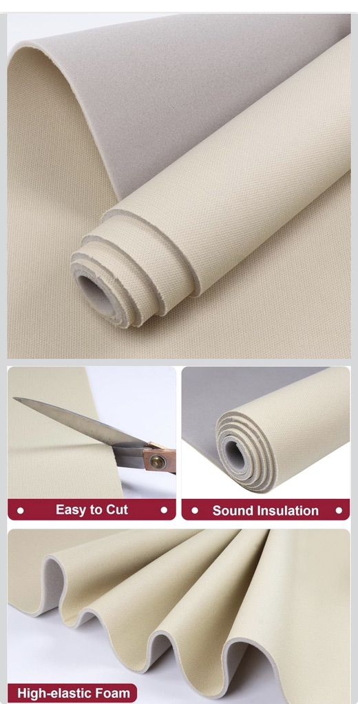 Babnecl Headliner Fabric Cream Colored