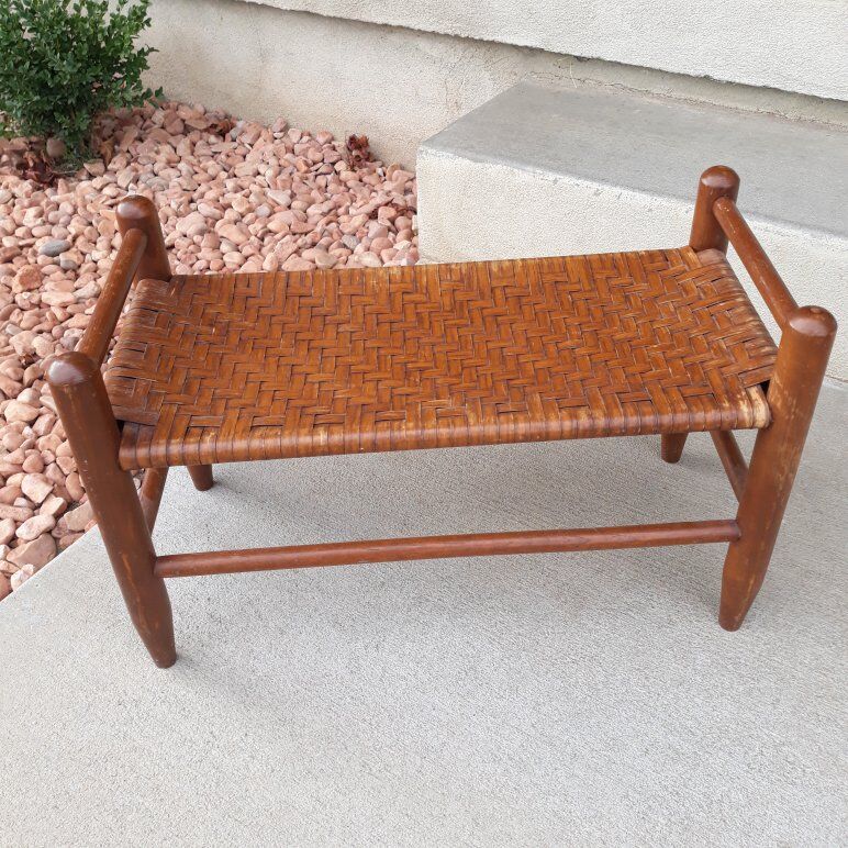 Splint Wood Stool SMALL Bench Ottiman Plant Stand