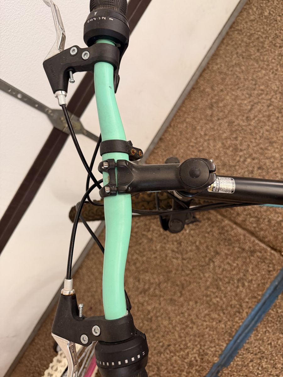 Used Bicycle with Mint Green Handlebars - Unspecified Brand and Model