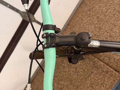Used Bicycle with Mint Green Handlebars - Unspecified Brand and Model