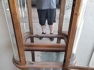 Curio cabinet 76.25 x 25 x 11"