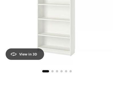 IKEA white Billy bookcase