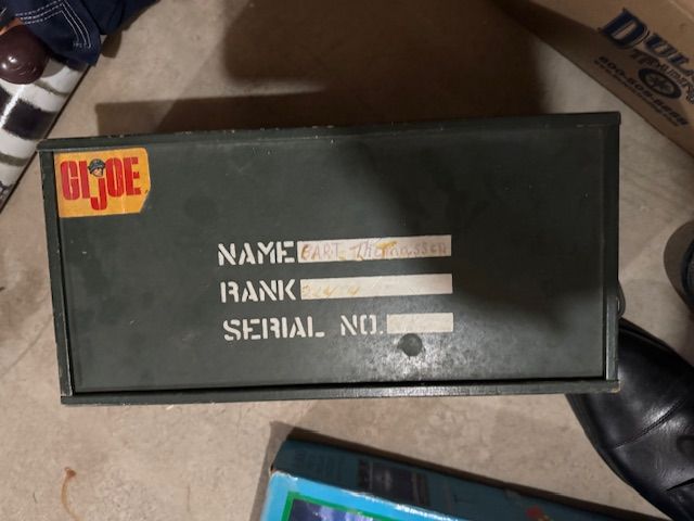 Vintage 1964 GI Joe Footlocker Weapons Set w/ Bazooka, Radio, 3 Figures – Mostly Complete