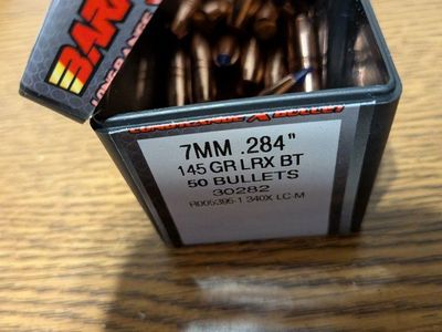 7mm Barnes 145 grain LRX Partial Box