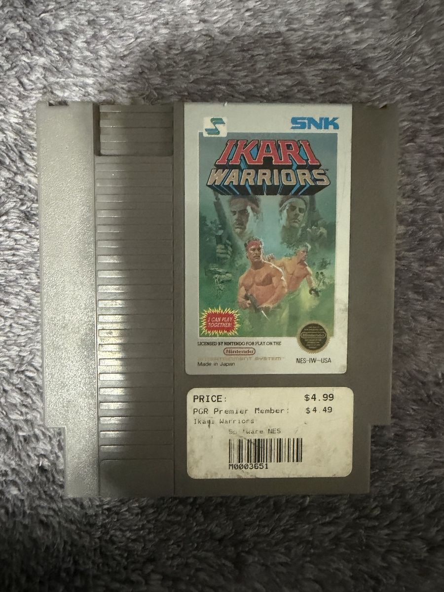 Ikari Warriors Nintendo NES Game Cartridge SNK Used