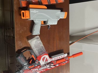 SplatRBall SRB400 Blaster & X-Shot Hyper Gel Blaster with Gel Ammo - Pre-Owned Toy Blaster Bundle