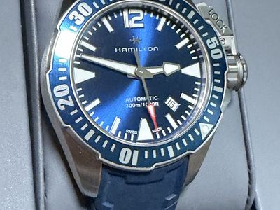 Hamilton Khaki Navy Frogman Automatic Watch H777050 Blue Dial