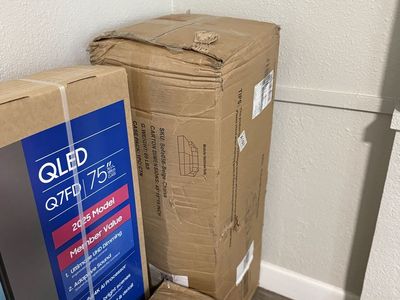 Brand new/ unboxed white beige cloud couch