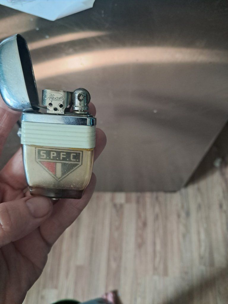 Vintage Alpai S.P.F.C. Clear Fuel Tank Lighter São Paulo FC Collectible