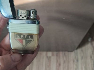 Vintage Alpai S.P.F.C. Clear Fuel Tank Lighter São Paulo FC Collectible