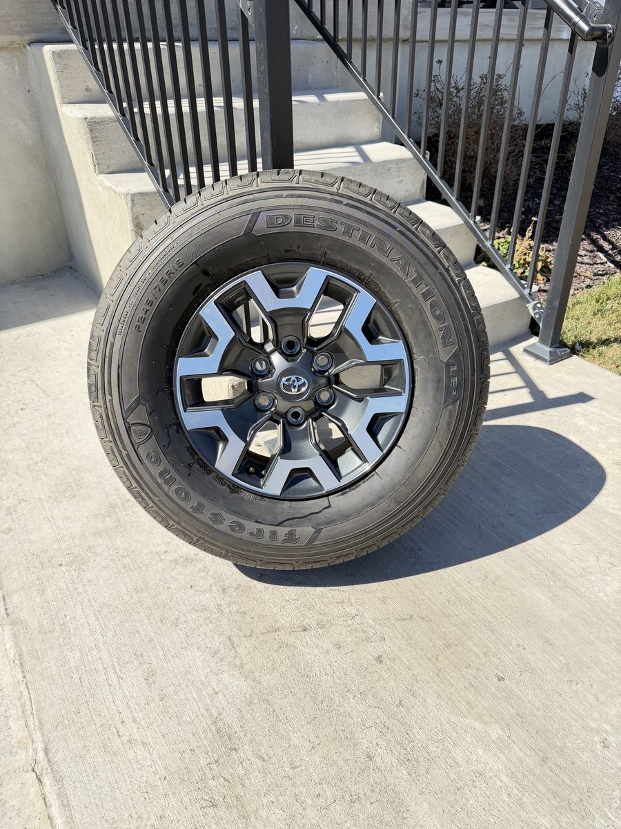 Toyota Tacoma Rims and Tires 245/75R16 Firestone