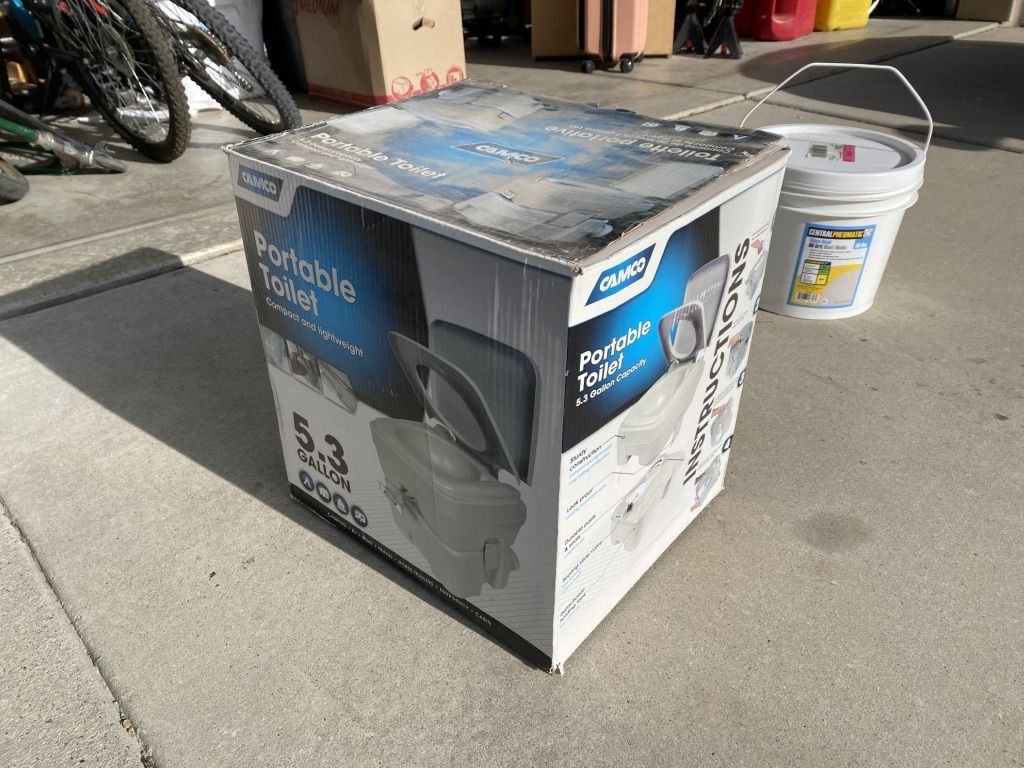 Portable Toilet With Popup Privacy Tent