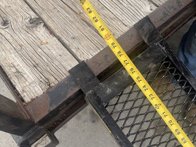 Heavy-Duty Folding Mesh Steel Utility Trailer Loading Ramp