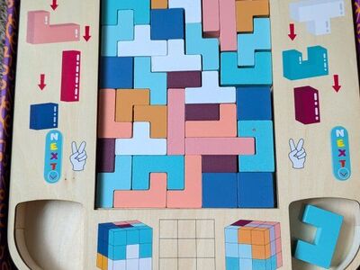 Montessori wooden tetris