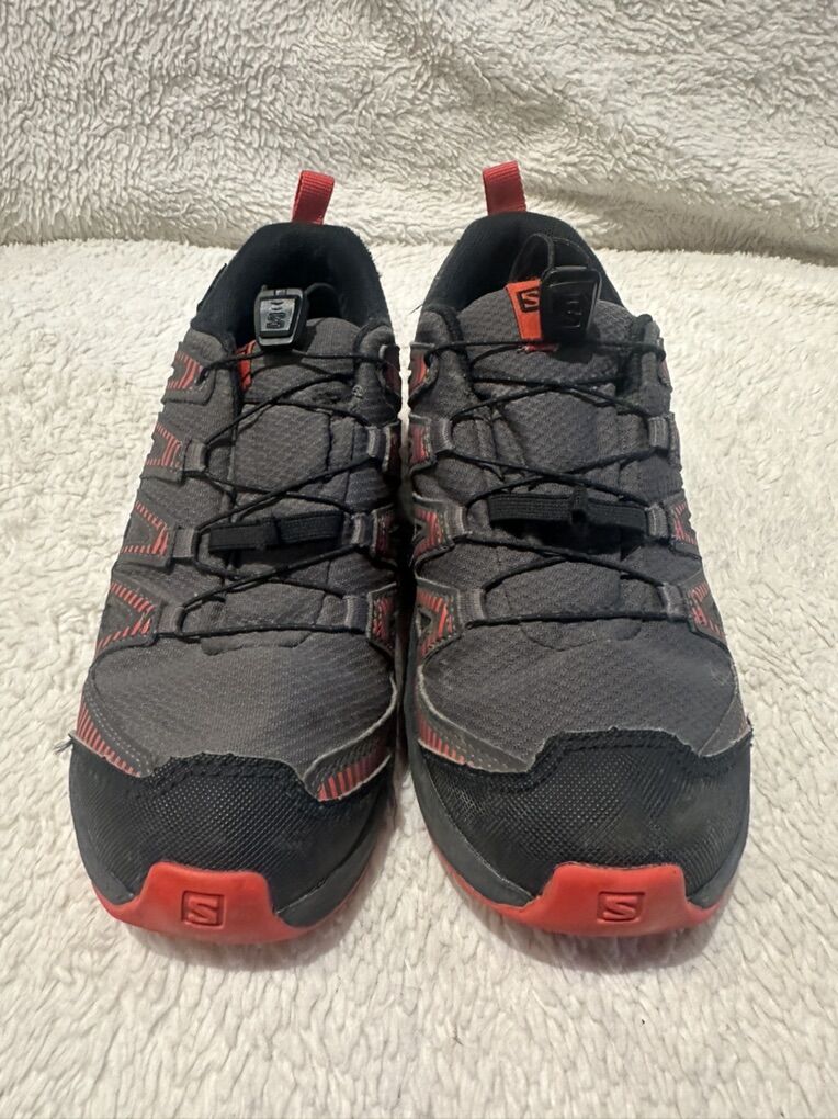 Salomon XAPro Youth 3 Gray/Red Trail Shoes