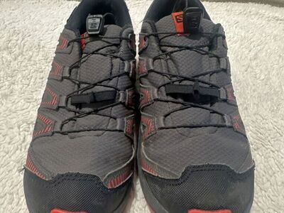 Salomon XAPro Youth 3 Gray/Red Trail Shoes