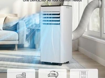 SIMZLIFE Portable AC 8000 BTU up to 550 Sq White