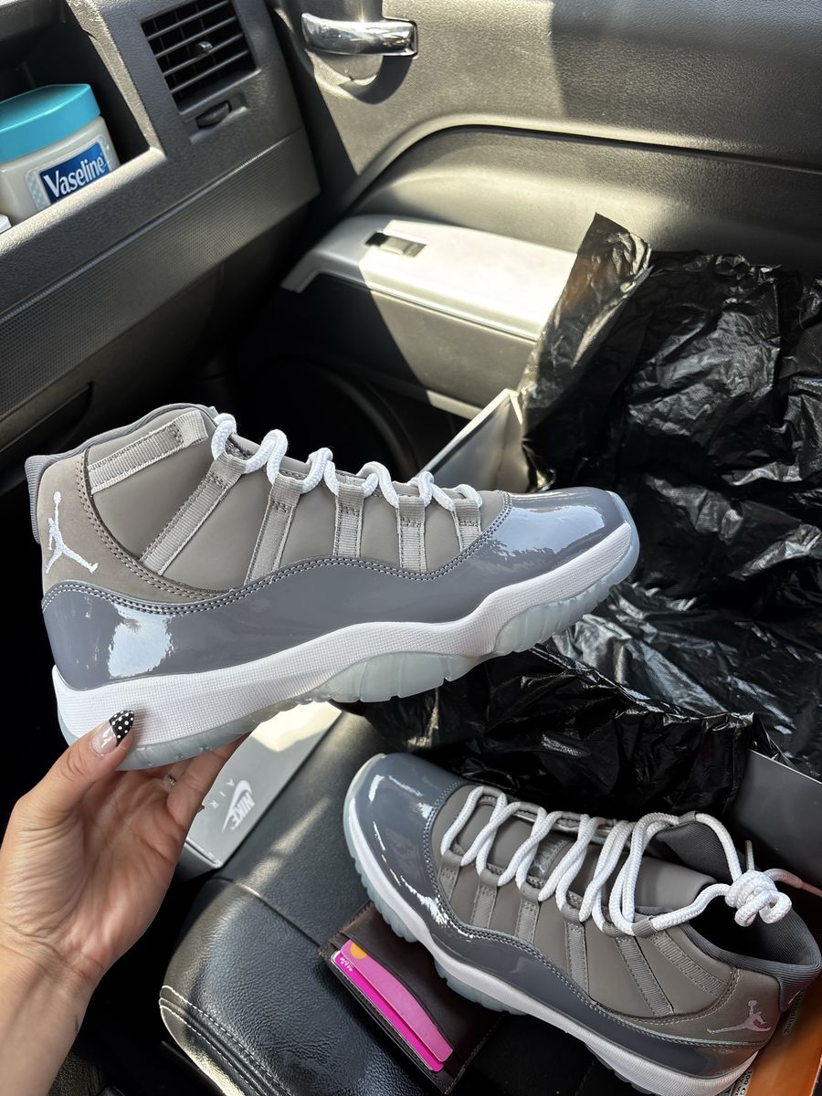 Air Jordan 11 Retro Cool Grey Men's Basketball Shoes with Original Box - Size 7