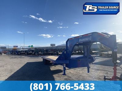 8.5x35 Diamond C FMAX-HDT 212 Gooseneck Hydraulic Dovetail Equipment Trailer - 25.9K GVWR -