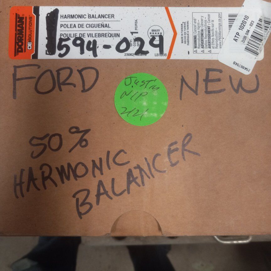 New Ford 302.  5.0 harmonic balancer 50 Oz