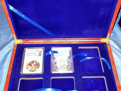 Wooden Coin Box For NGC & PCGS coin Silver