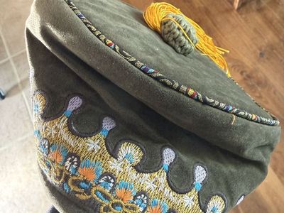 elope Headmaster Dumbledore Tassel Costume Hat - Embroidered Design with Gold Tassel