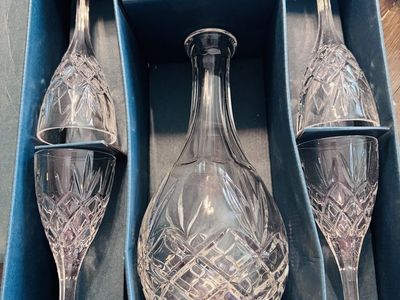 Vintage Bohemian Crystal Decanter Set