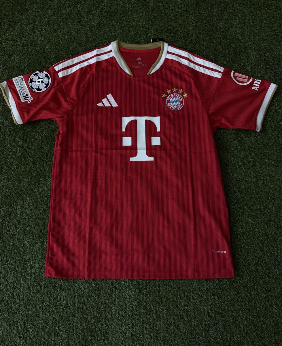 Adidas FC Bayern Munich Kane #9 Home Jersey Men's Size L Red Climalite Soccer Football Shirt