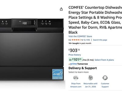 Comfee Countertop Dishwasher