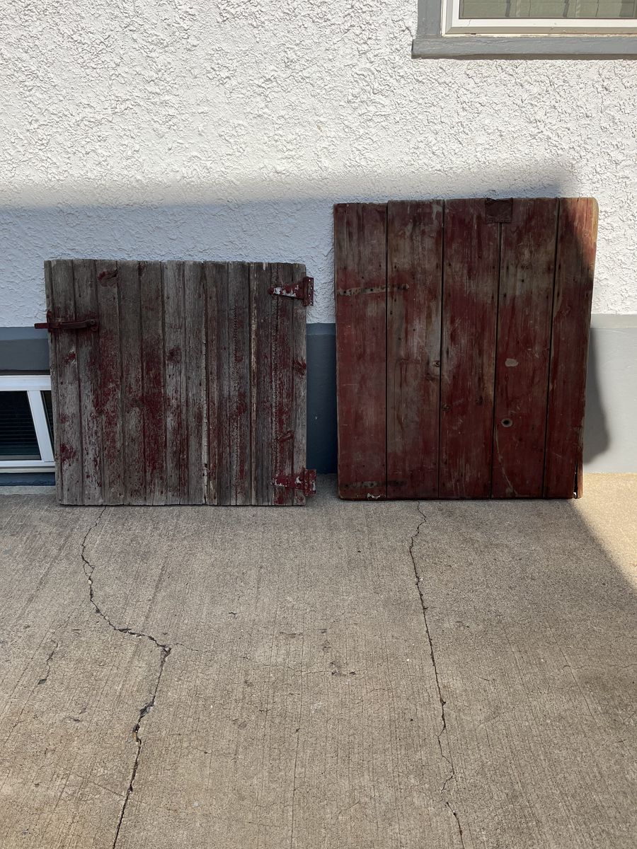 2 vintage Barn Doors