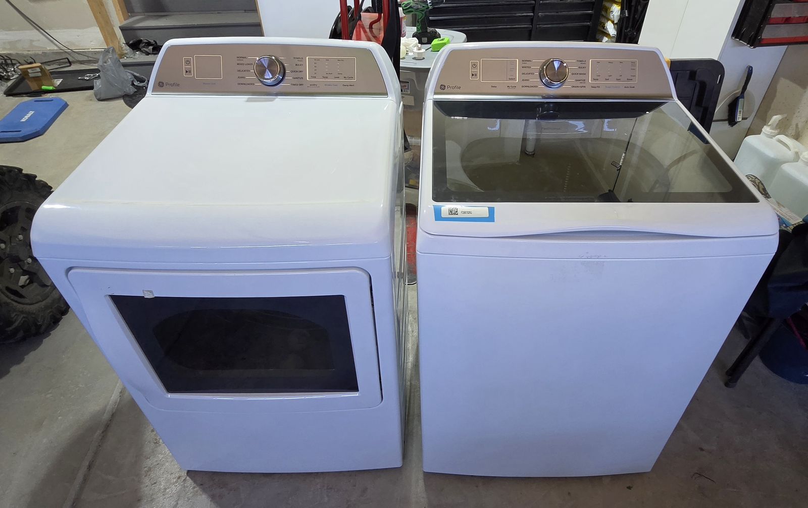 GE Profile Top Load Washer & Dryer Combo