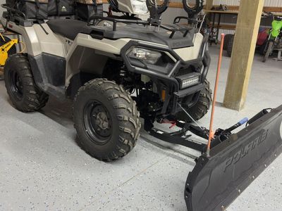 2022 Polaris Sportsman 570 EPS ATV - Low Miles, Snow Plow, Winch, Light Bar, Storage Bags
