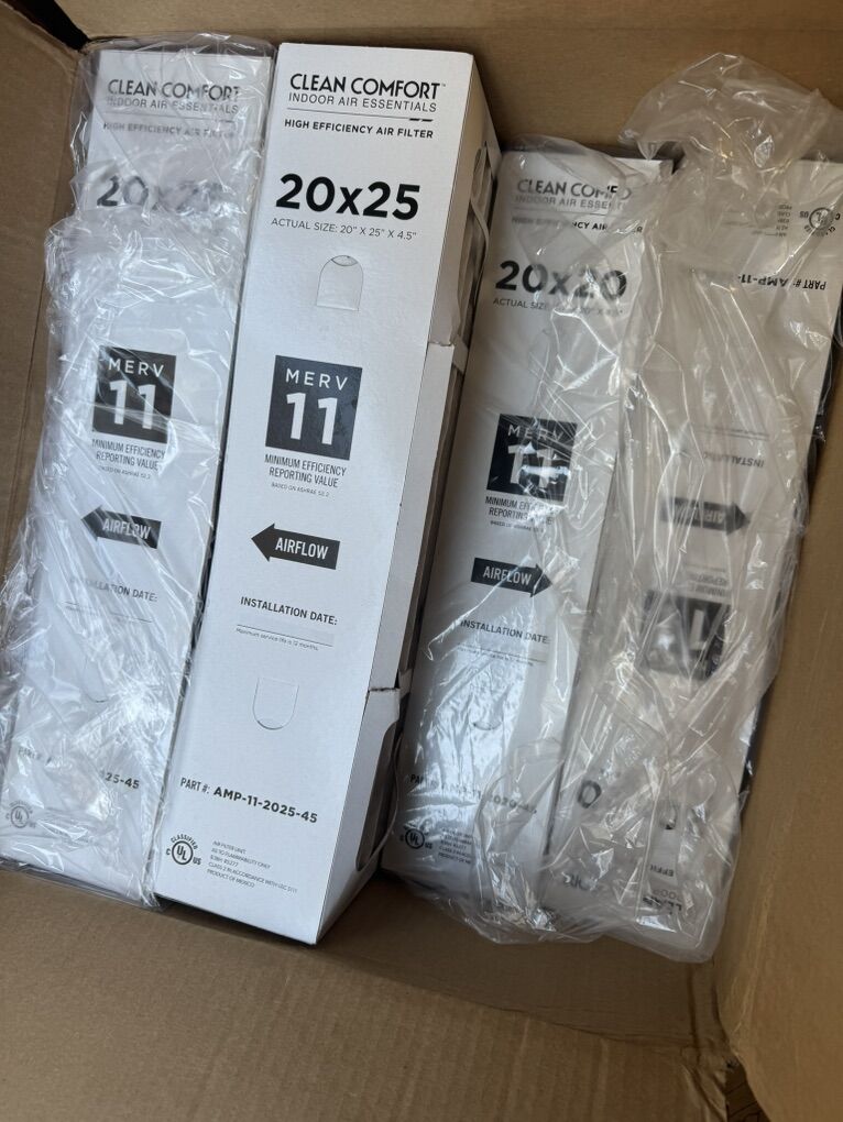 Clean Comfort Amp-11 Air Filter 2-pack 20x25x4.5