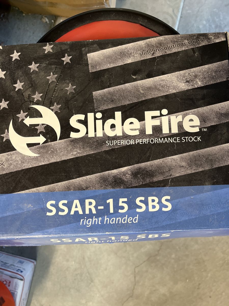 Slide Fire SSAR-15 SBS Right Handed Superior Performance Bump Stock.