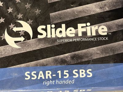Slide Fire SSAR-15 SBS Right Handed Superior Performance Bump Stock.