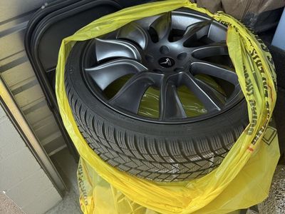 Tesla Model 3 Performance 20” Uberturbine Wheels with Vredestein Wintrac Pro Winter Tires