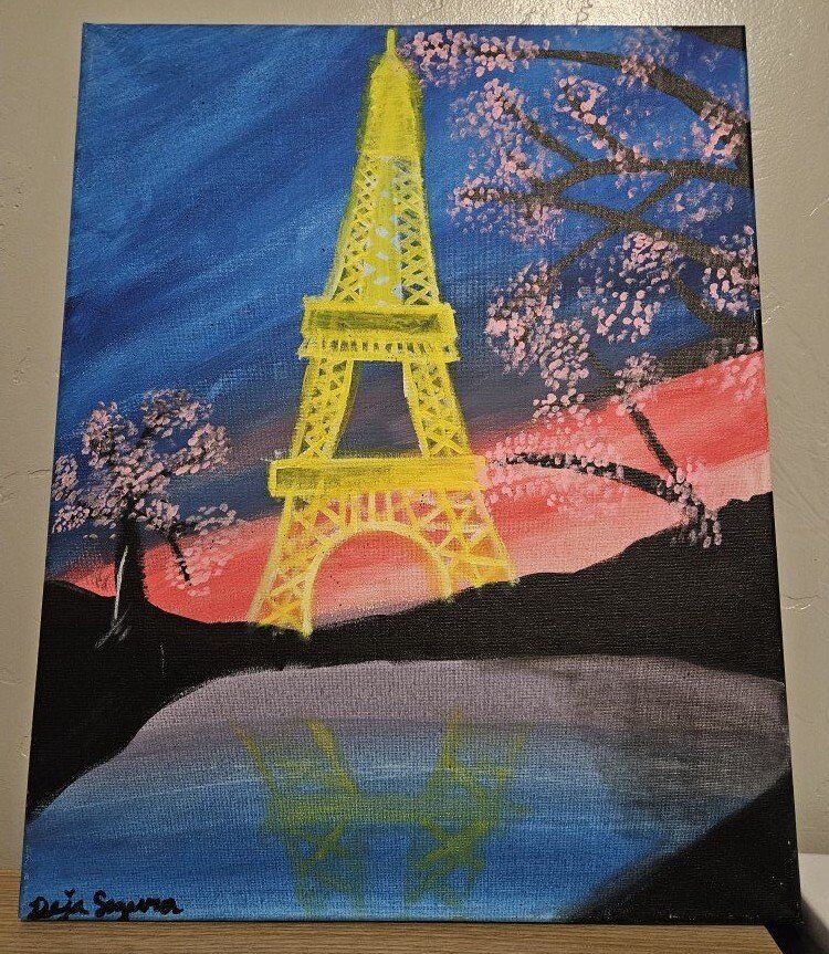 Eiffel Tower Canvas Large 16x20