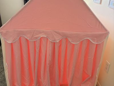 Pink Canvas Kids Play Tent Indoor/Outdoor Playhouse