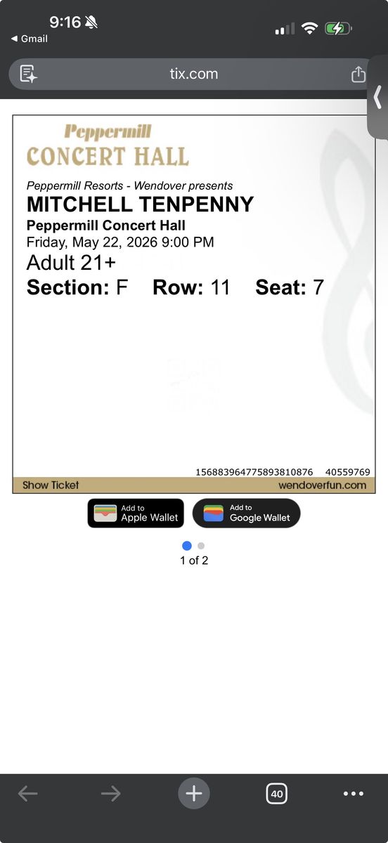 Mitchell Tenpenny in Wendover