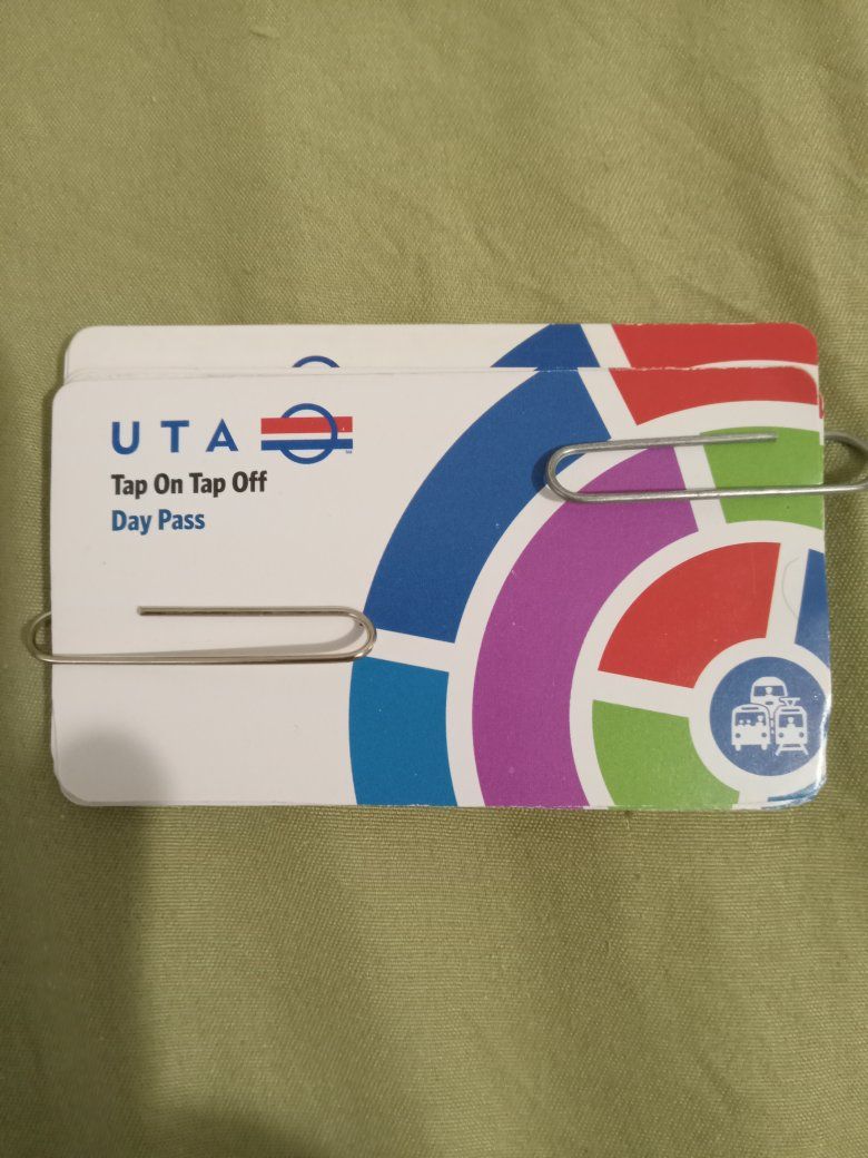 UTA Tap On Tap Off Day Pass - Public Transportation Ticket (Set of 10)