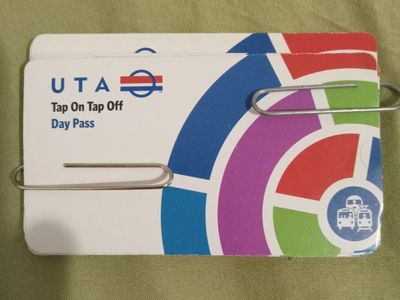 UTA Tap On Tap Off Day Pass - Public Transportation Ticket (Set of 10)