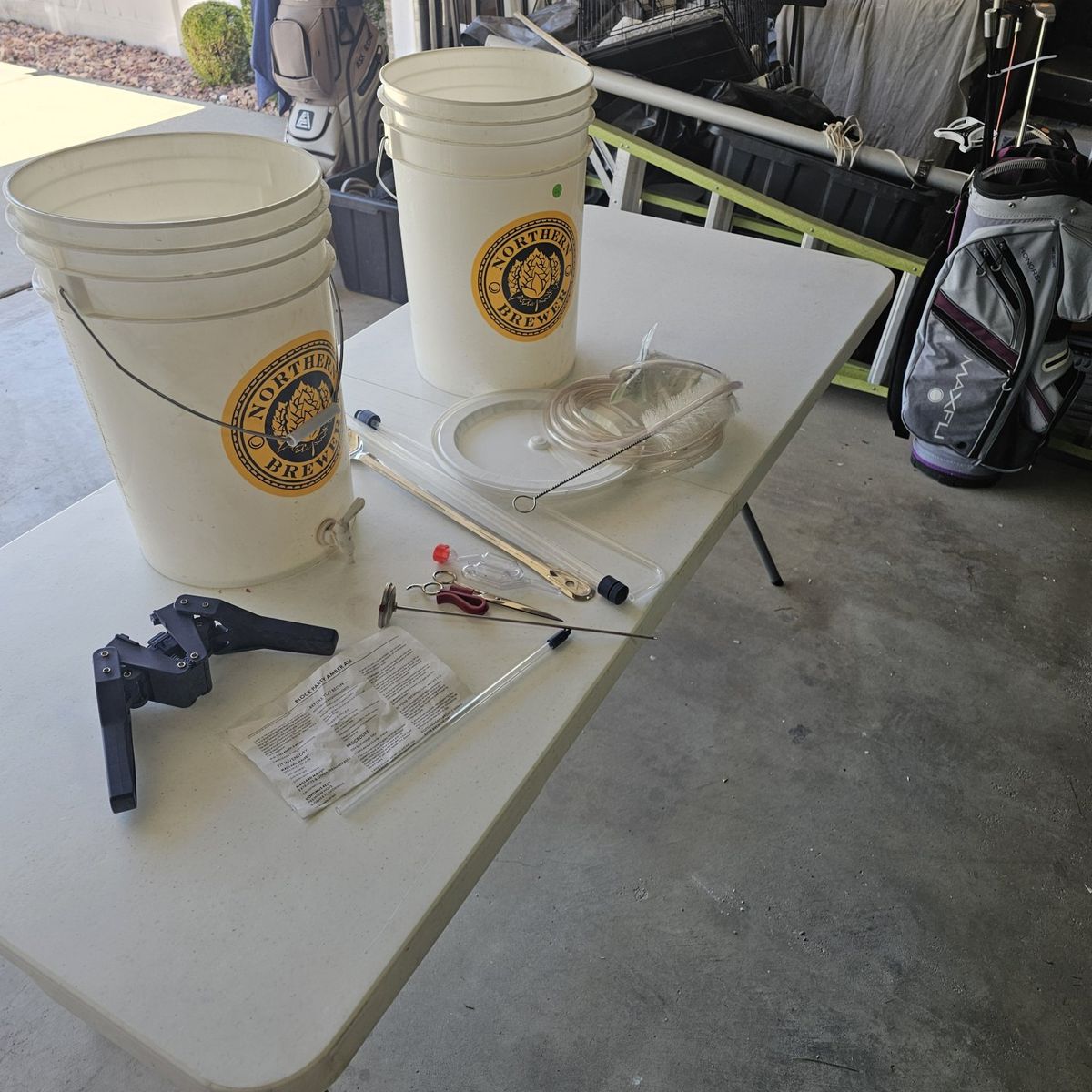 Northern Brewer Homebrew Starter Kit - Fermentation Buckets, Siphon, Hydrometer, Bottle Filler & Capper