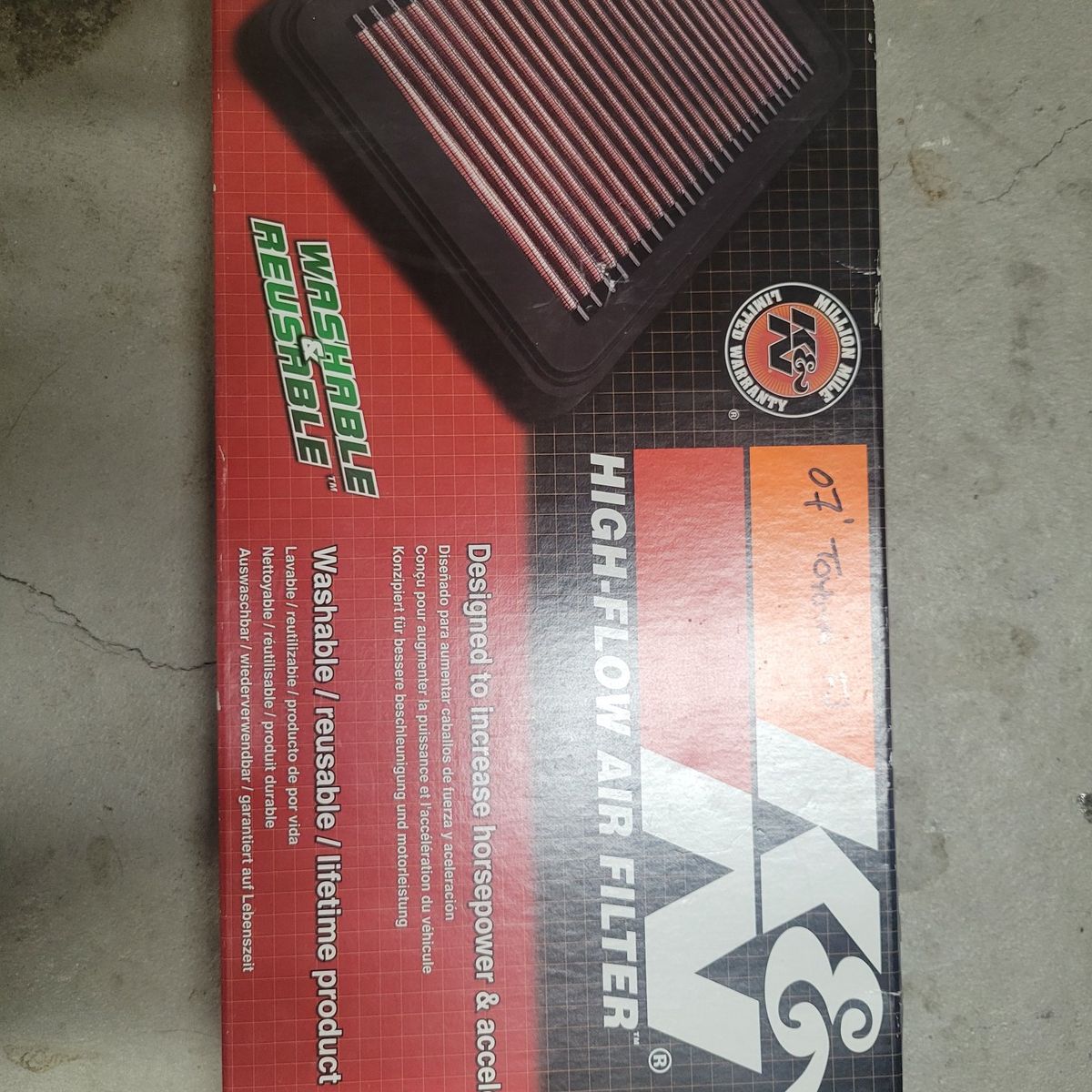 K&N Filter for Toyota FJ 2007+