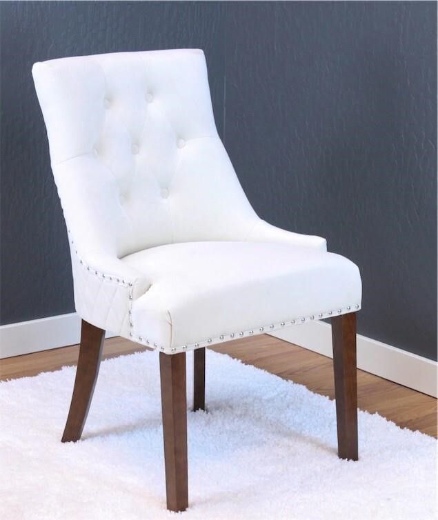 Velvet Tufted Dining Chairs Set of 2 – Brand New