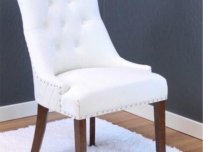 Velvet Tufted Dining Chairs Set of 2 – Brand New