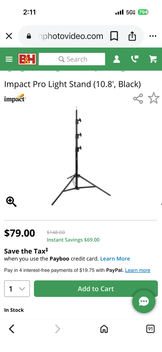 Impact Pro Light Stands (3)